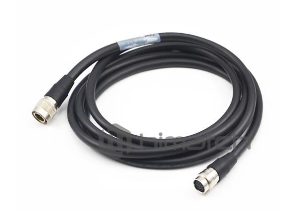 5M High Flexible Hirose M12 12pin Connector Male to Female Waterproof Power Cable 30V for Analog Cameras