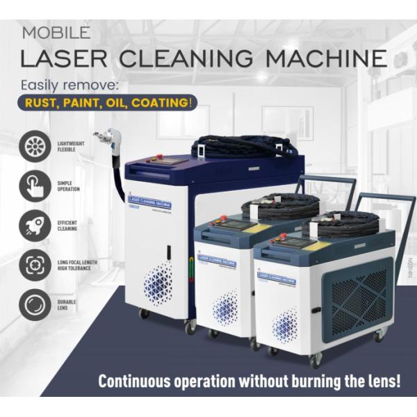 Переносная лазерная очистная машина 1000W 1500W 3000W JPT Волоконный импульс масляной краски лазерный очиститель