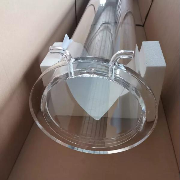 Кварцевая прозрачная стеклянная трубка большого диаметра Солнечная фотоэлектрическая диффузионная трубка