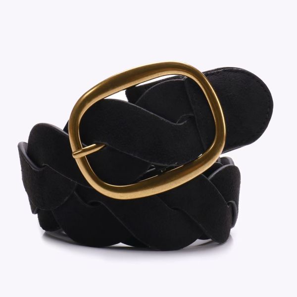 Wide retro braided faux fur waist belt, Maillard-style coat dress decorative belt for fashionistas