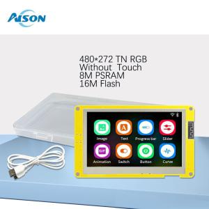 4.3" ESP32-S3 HMI LCM 8M PSRAM 16M Flash 800*480 Smart Display WiFi&BT ESP32