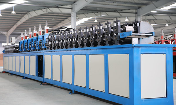 Galvanized Steel Tee Grid Roll Forming Equipment PLC T Grid  Bar Product Line High Speed
