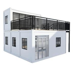 Moderne style Luxe Remplaçable maisons préfabriquées cadre en acier avec haute sécurité