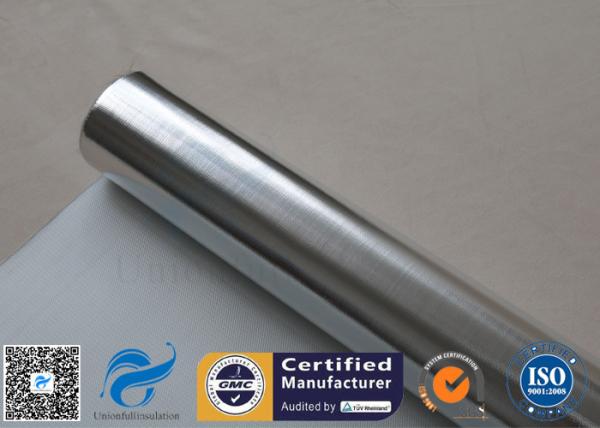tissu de fibre de verre stratifié par papier aluminium réfléchissant de tissu de fibre de verre de la chaleur de 0.43mm