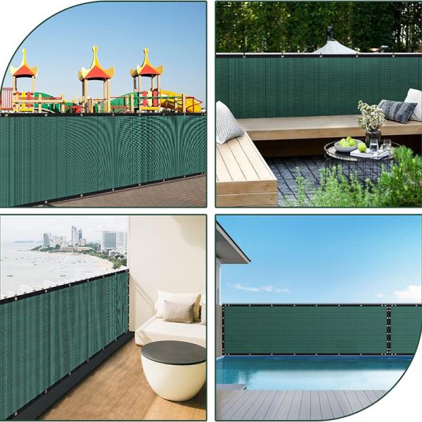 6ftx50ft 160gsm Privacy Fence Screen For Chain Link Fence With Grommets