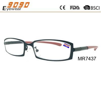 New design high quality fashionable reading glasses ,made of metal frame