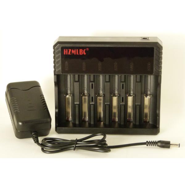 DC 12V 4A 6 Channel 3.7 V Li Ion Battery Charger Vapour Battery Charger 290g