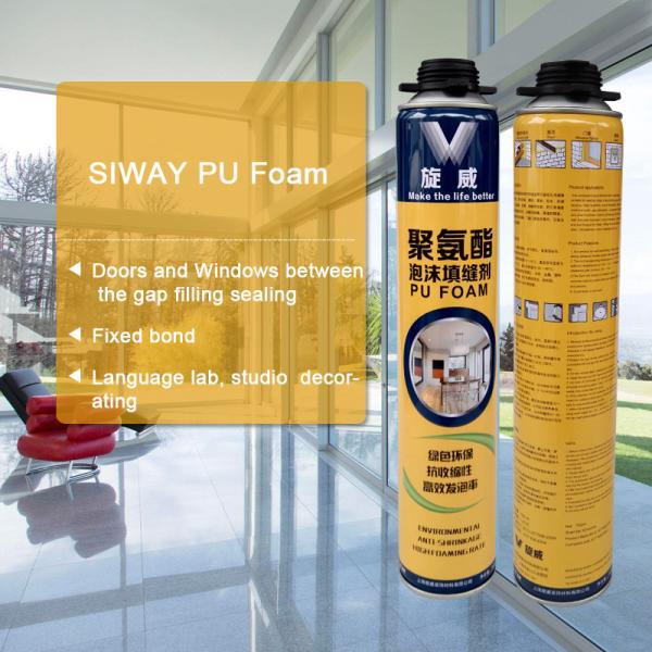 GP Polyurethane PU Foam Construction Adhesive Sealant White Color Strong Viscosity