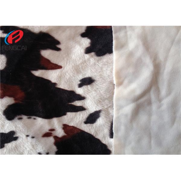 Animal Printed Soft Hand Feel Polyester Velvet Fabric For Home Textile