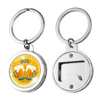 Custom Keychain Beer Bottle Opener Sublimation Metal Bottle Opener Keychain