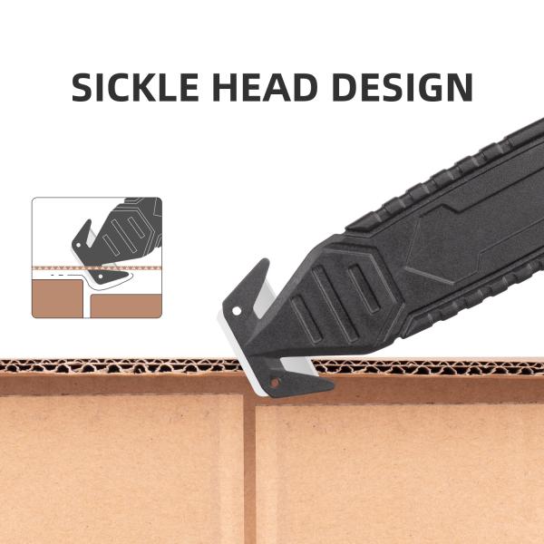 Multifunction Two Sided Concealed Blade Recessed Blade Safety Box Carton Cutter Film Cutter Knife
