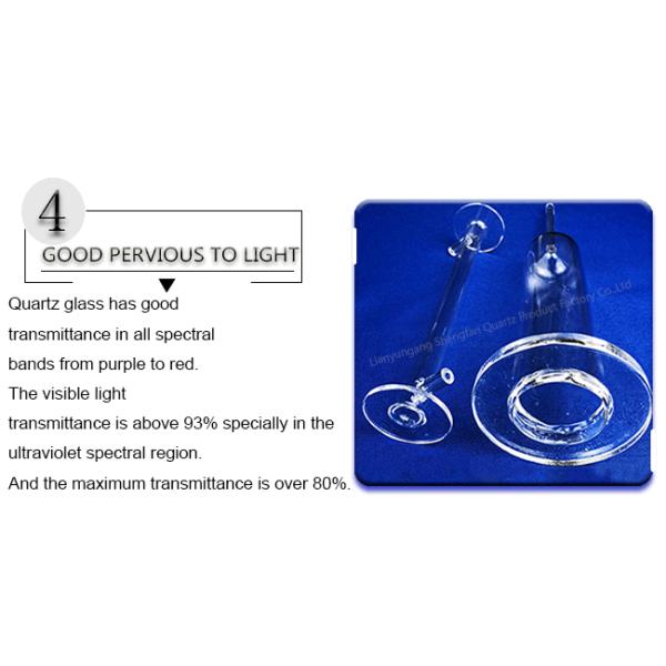 Трубка процесса кварца электрического света, конюшня термального удара элемента обогревательной трубы