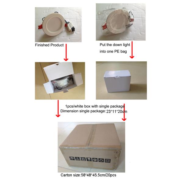 18 Watt LED Ceiling Lighting 6 inch For Hotel Lighting , Led Down Lights