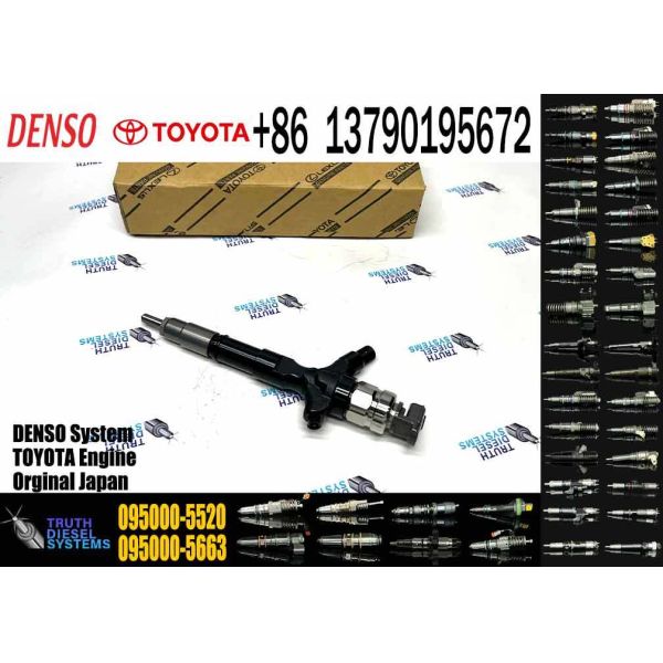 23670-39276 23670-39235 23670-30100 095000-5520 095000-5930 095000-6190 Fuel Injector for Denso Toyota Hilux Hiace 2KD 4WD D4D