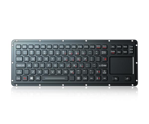 Teclado de acero inoxidable 1200 DPI de la palanca de mando del metal con el ratón del Trackball