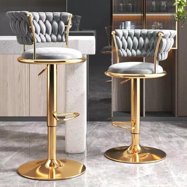 Adjustable High Bar Chair Modern European Make Up Luxury Minimalist Lounge Chaise Haute Pour Interior Decoration