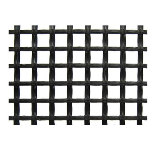 Связанная искривлением чернота Geogrid полиэстера для взлетно-посадочной дорожки/железнодорожного учреждения