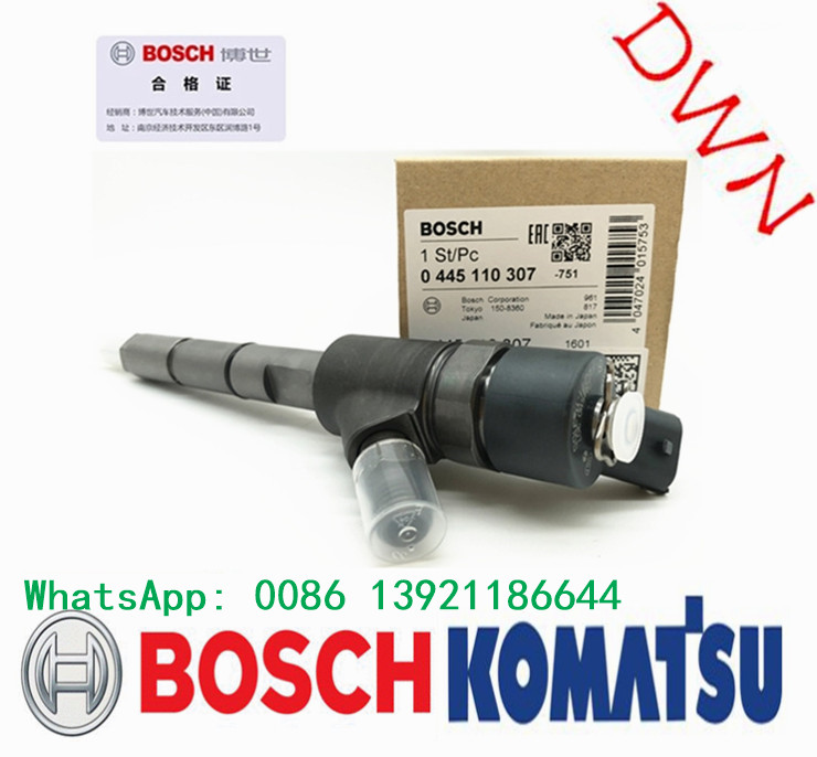 Инжектор Bosch 0445110307 KOMATSU коллектора системы впрыска топлива экскаватора PC70 PC128 PC130 6271-11-3100