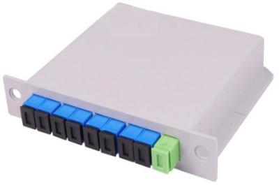8 tipo divisor da inserção da caixa de distribuição 1 * 8 da maneira FTTH da fibra ótica do PLC da fibra ótica