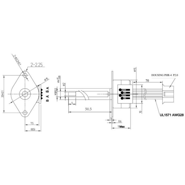 Мотор мотора 15mm VSM1519-M3 премьер-министра Stepper микро- Stepper с винтом руководства регулируемым