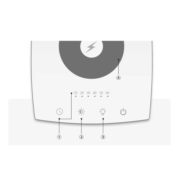 049 Kilogram Customizable Logo Wireless Charging Function Lamp 10000 Lux Led Daylight Sad Light Therapy Lamp Depression
