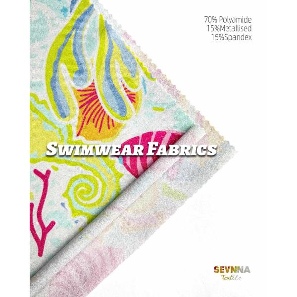 150gsm 70%Polyamide + 15%Metallised + 15%Spandex Stretch Leggings Fabric for Everyday Wear