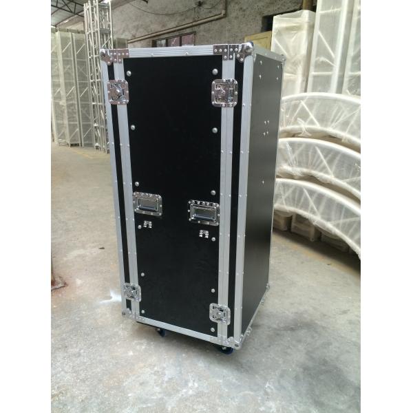 High Quality Red Aluminum Bar 12U Standard Road Rack Flight Case 35 * 35MM With 2 Stand And Mixter