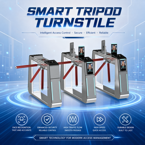 Physical Anti-Pinch Tripod Turnstile for Indoor Amusement Parks – Ticket Management Gate with Child-Safe Entry