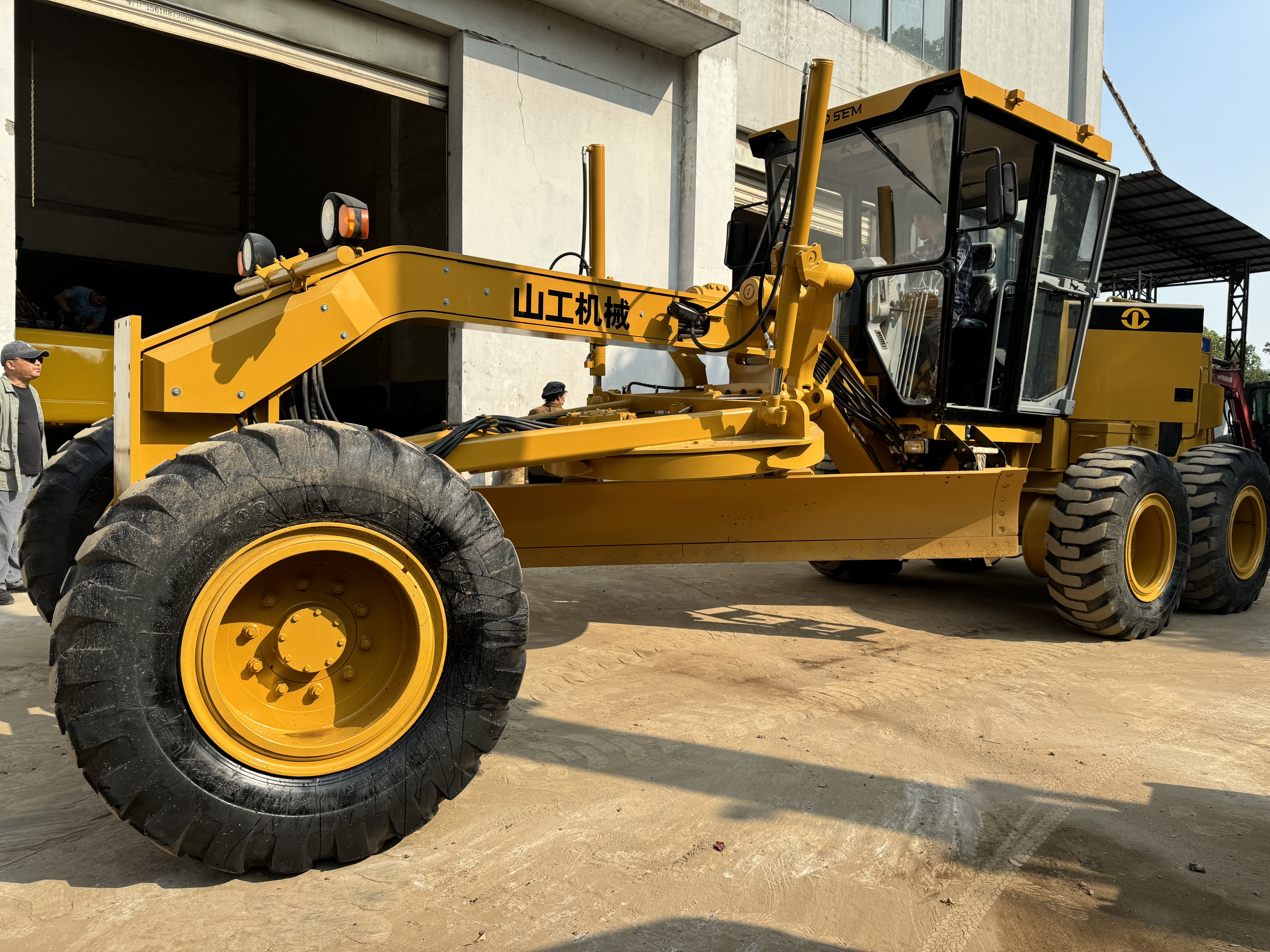 Used SEM 919 Motor Grader 145HP Engine 12ft Blade Power Shift Transmission Road Construction Earthmoving Equipment