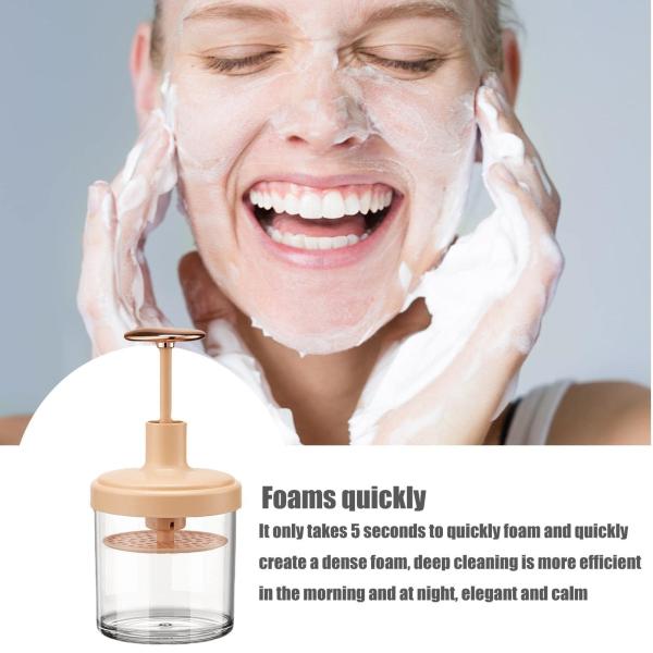 OEM Plastic Face Wash Hair Shampoo Dew Foam Press Foaming Bubbler Cup