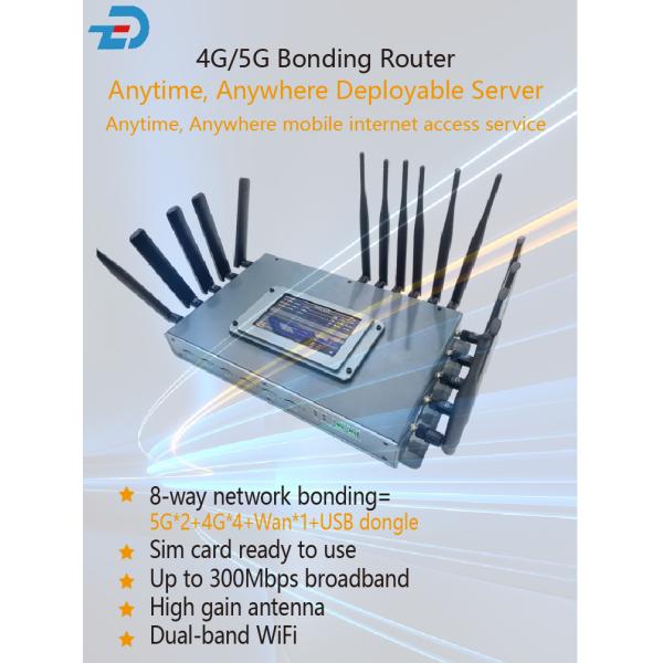 LTE Wireless 4G 5G Bonding Router 2.4G Wi-Fi WAN Interfaces