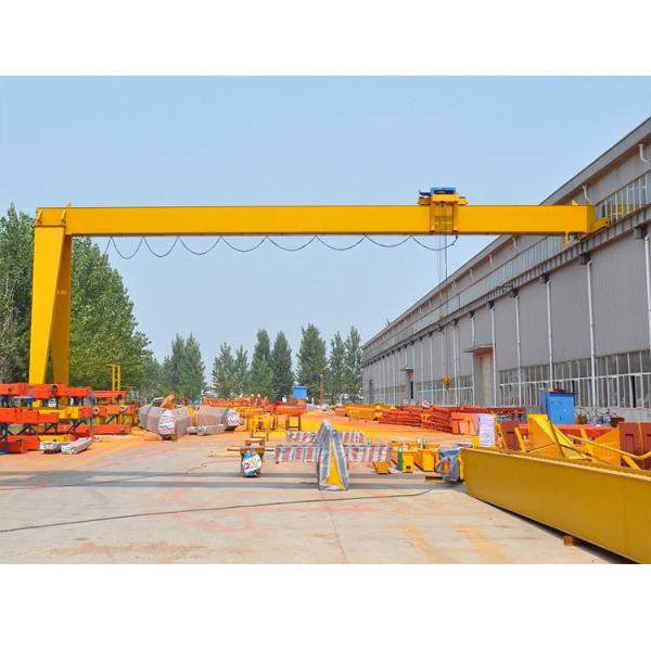 20t Electric Semi Traveling Single Girder Gantry Crane Box Type