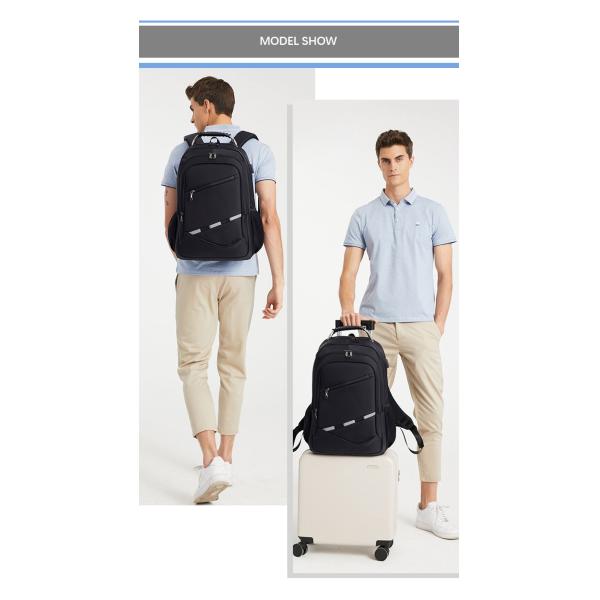 Custom Computer Backpack For Business Travel , Anti Theft Smart Backpack With USB