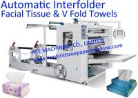 Máquina de alta velocidade do guardanapo da dobra de V, máquina automática do guardanapo de Interfold