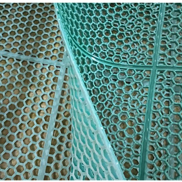 Anti Slip Outdoor Hexagonal Pvc Door Mat / Floor Mat Eco Friend