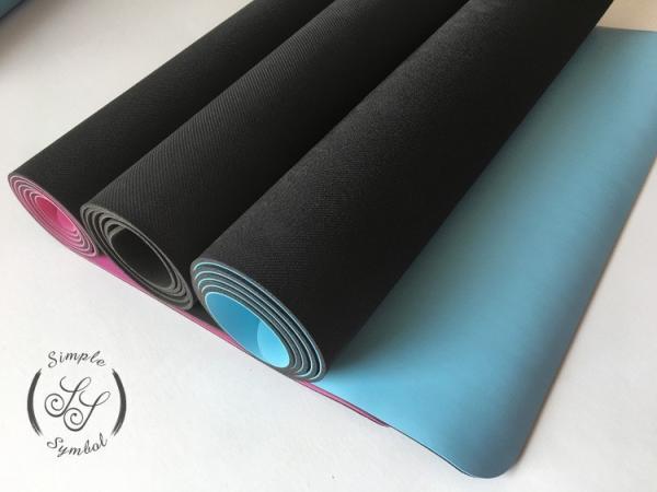 Non Slippery classic black anti skid anti-tear Natural Rubber Yoga Mat Skid Resistance