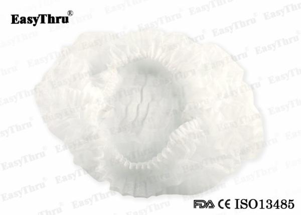 Nonwoven Medical Bouffant Caps Elastic Multipurpose Practical