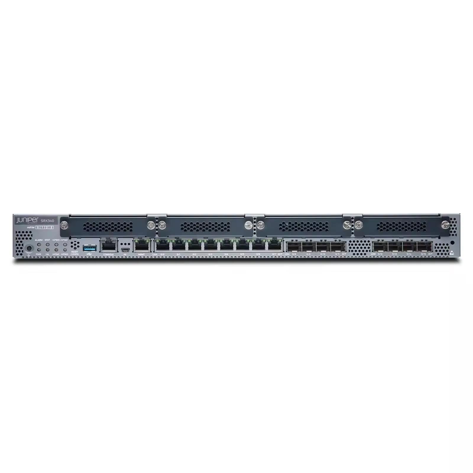 Juniper SRX300-SYS-JB 9 Gbps Services Gateway with Junos Software Base 100 Simultaneous Sessions VPN Support in Stock