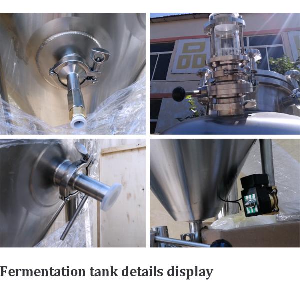 танка Brite домашнего brew танка 3MM пива нержавеющей стали 1000L деятельность яркого внутреннего легкая