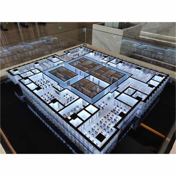 High Precision 1:150 Scale Model Factory Architectural Scale Models With LED Lighting