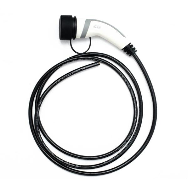 White 16A 1 Phase EV Charger Extension Cord For Car Charger Flexible Duranble