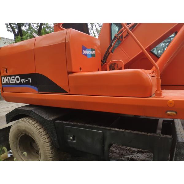 Orange Doosan Excavator 15T 0.68m Bucket 105HP 1800 Working Hours
