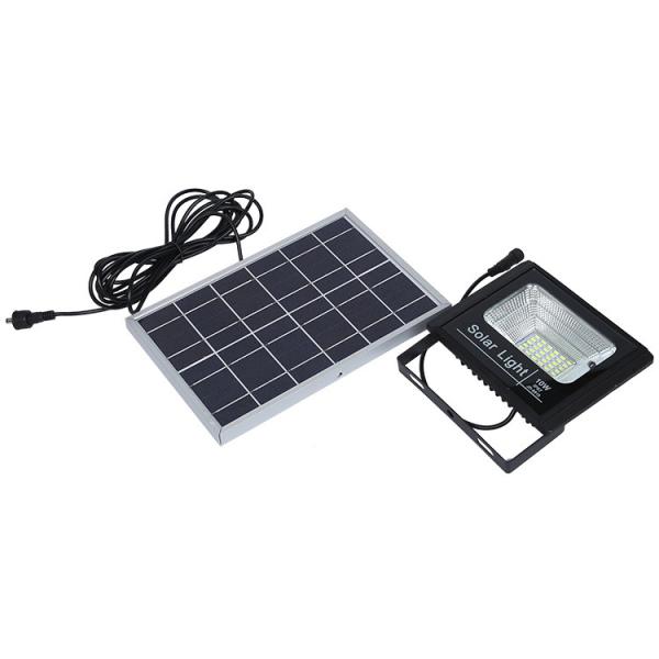 IP66 Waterproof 110lm/w Outdoor Solar Flood Lights 10W With 5000MAH Battery