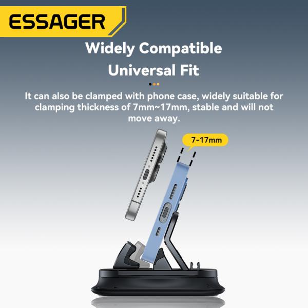 ESSAGER ES-ZJ39 Universal 360 Rotation Car Holder Mobile Phone Stand For Center Console