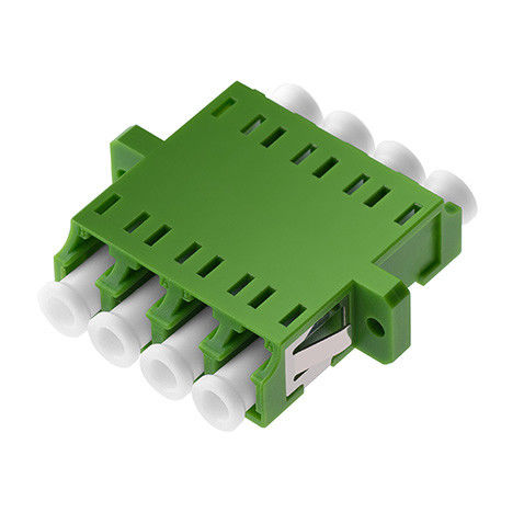 Lightweight Fiber Optic Adapter , LC Quad Adapter Low Insertion Loss
