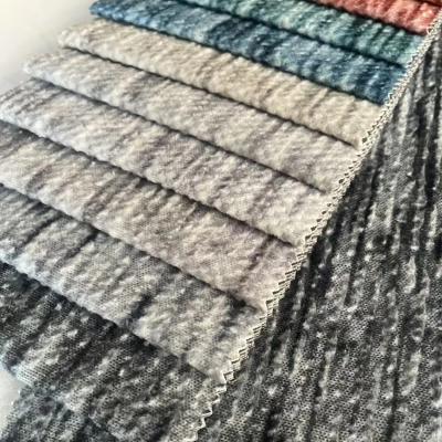 Breathable Embossed Knit Fabric Abrasion Resistant With Easy Maintenance