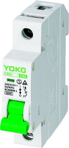 Поляка поляка 2 автомата защити цепи SB6L 1 6KA 220V разрывная мощность мини высокая