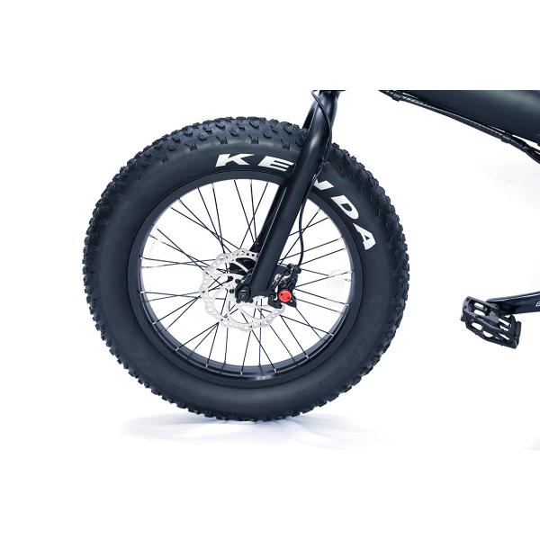 48V 750w Geared Motor Cycling Fat Tire Ebike With Headlight , 35km / H Speed