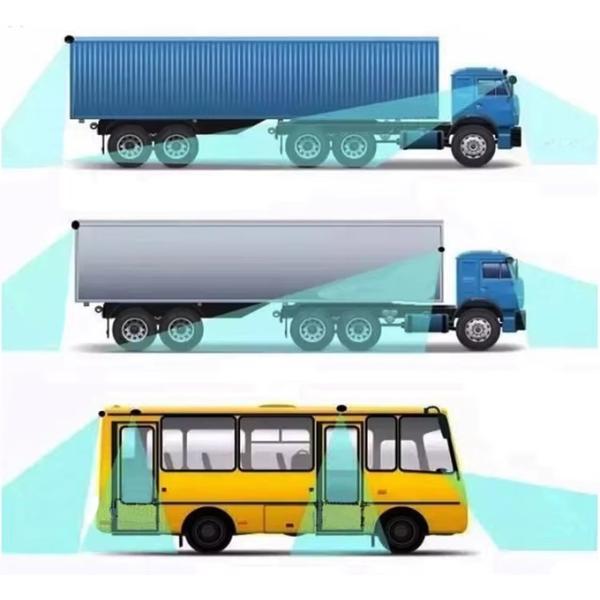 Waterproof IP69K AHD 1080P Bus Truck Side View Auto Vehicle Camera 5 IR LED Lights