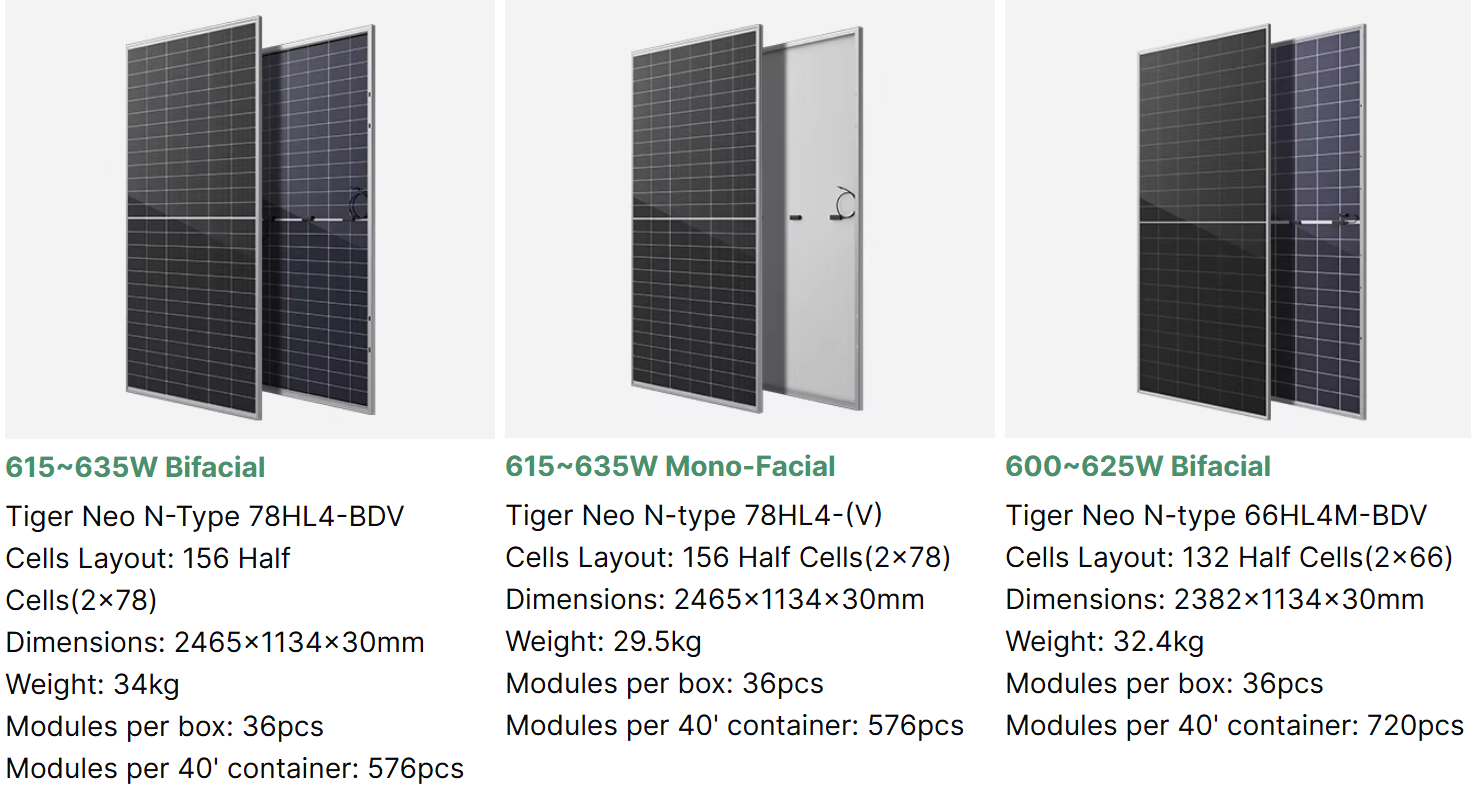 Jinko Solar Panel N Type 700W 710Watt 720 Watt N-type Technology High Power Solar Panels Module for Industrial Use